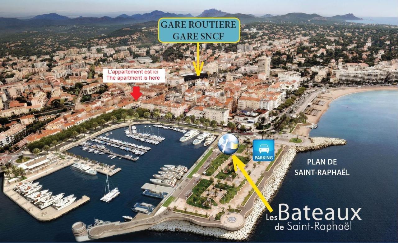 Appartement 2 Neuf Sur Le Port A Cote De La Plage Saint-Raphaël Zewnętrze zdjęcie